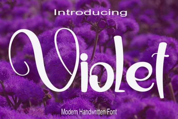 Violet Font Poster 1