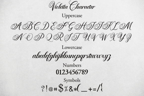 Violetta Font Poster 11