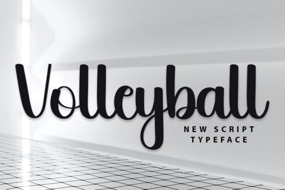Volleyball Font Poster 1