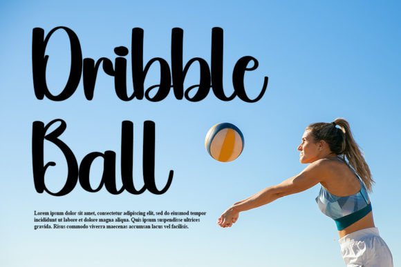 Volleyball Font Poster 2