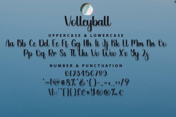 Volleyball Font Poster 5