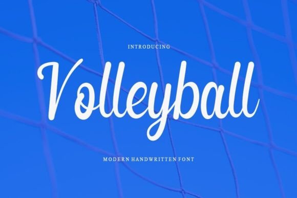 Volleyball Font Poster 1