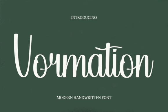 Vormation Font Poster 1