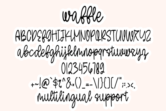 Waffle Font Poster 6