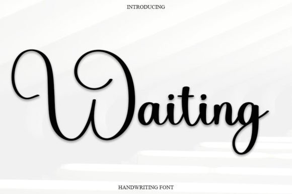 Waiting Font Poster 1