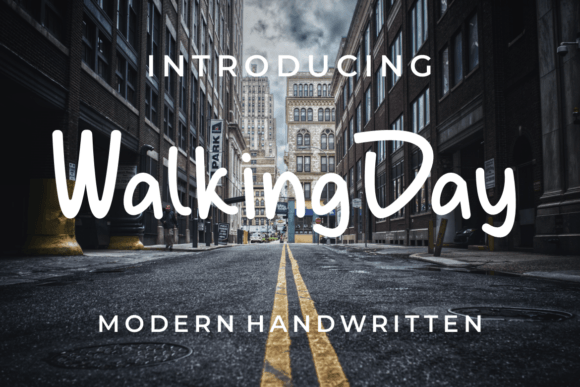 Walking Day Font Walking Day Font Poster 1