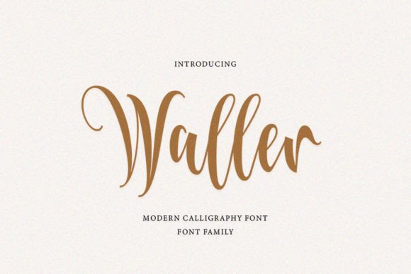 Waller Font Poster 1