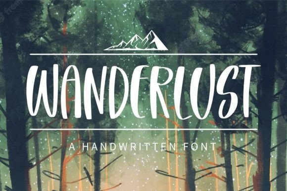 Wanderust Font Poster 1