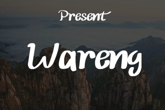 Wareng Font Poster 1