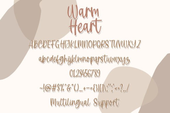 Warm Heart Font Poster 4