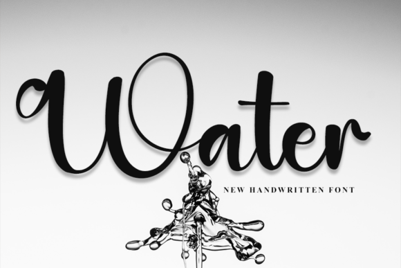 Water Font Poster 1