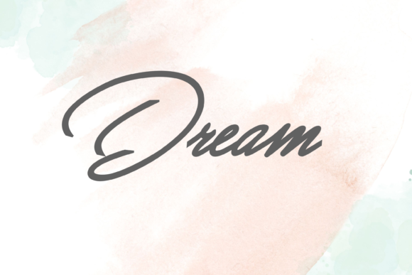 Water Color Font Poster 3