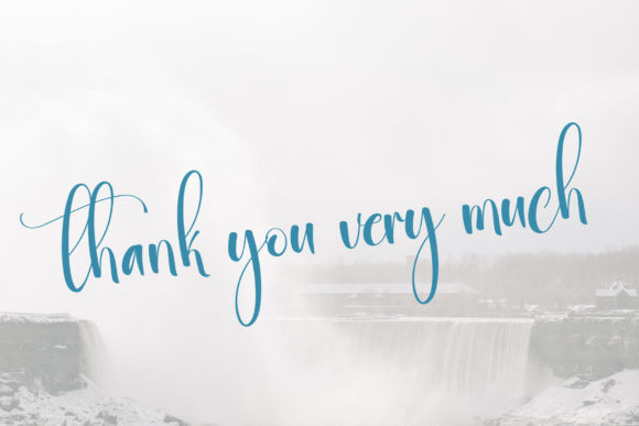 Waterfall Font Poster 7