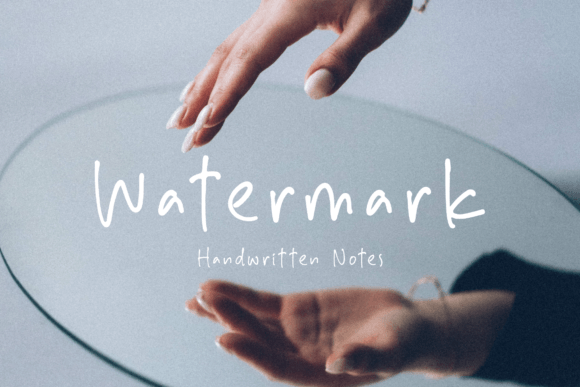 Watermark Font Poster 1