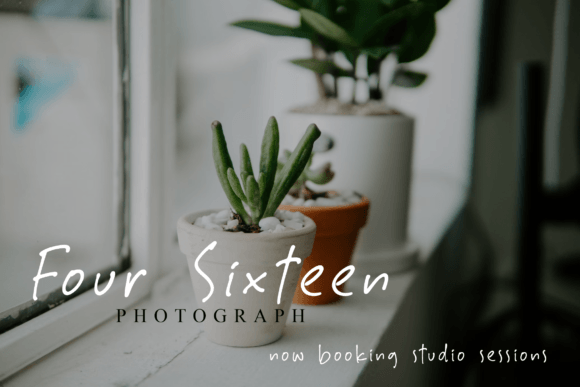 Watermark Font Poster 11