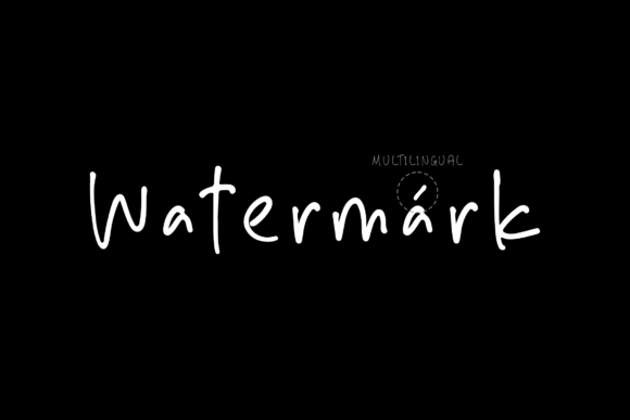 Watermark Font Poster 12