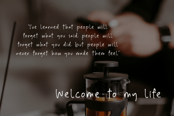 Watermark Font Poster 4