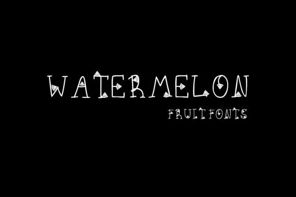 Watermelon Font Watermelon Font Poster 1