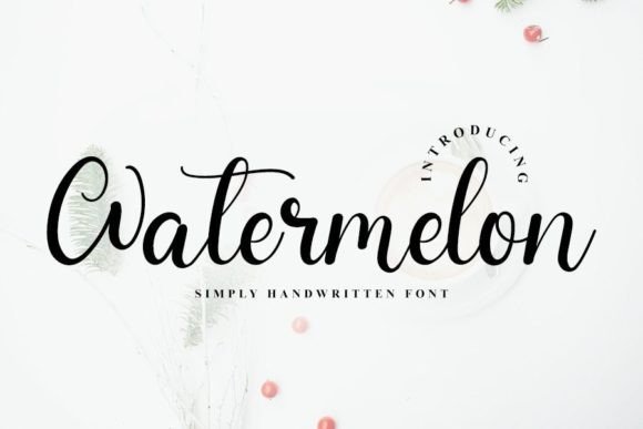 Watermelon Font Poster 1