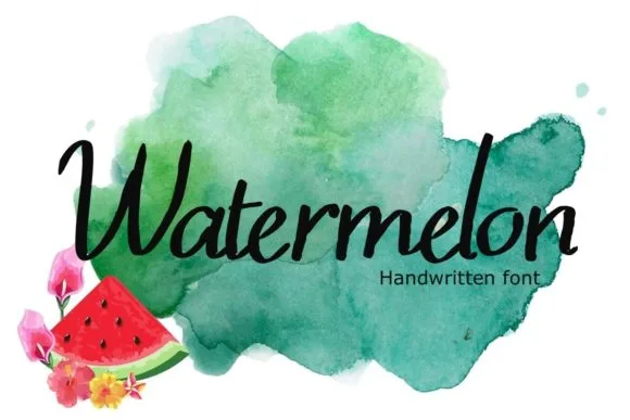 Watermelon Font Watermelon Font Poster 1