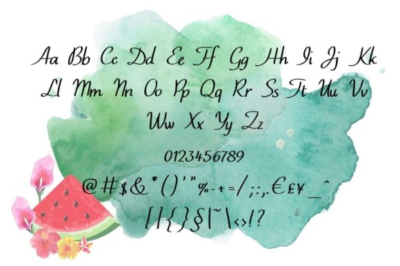 Watermelon Font Poster 7