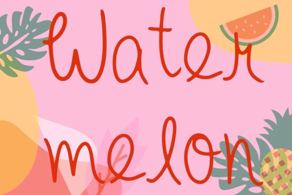 Watermelon Font Poster 1