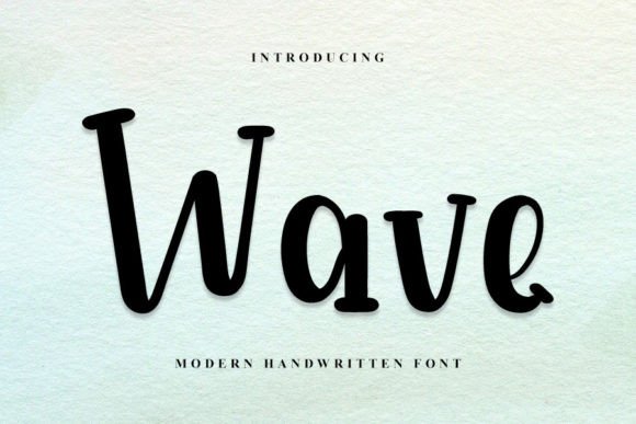 Wave Font Poster 1