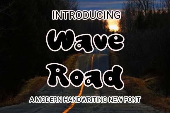 Wave Road Font Poster 1