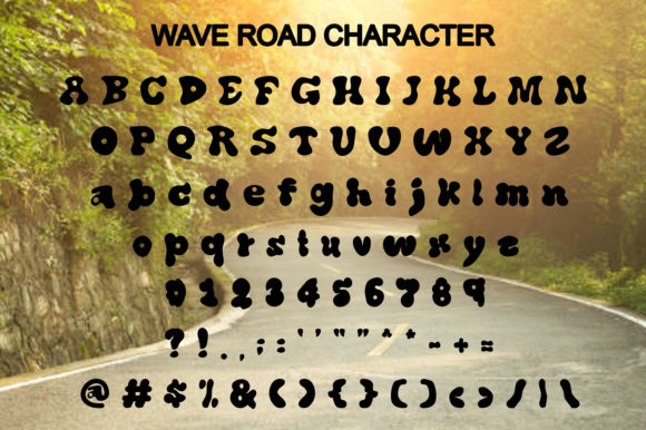 Wave Road Font Poster 5