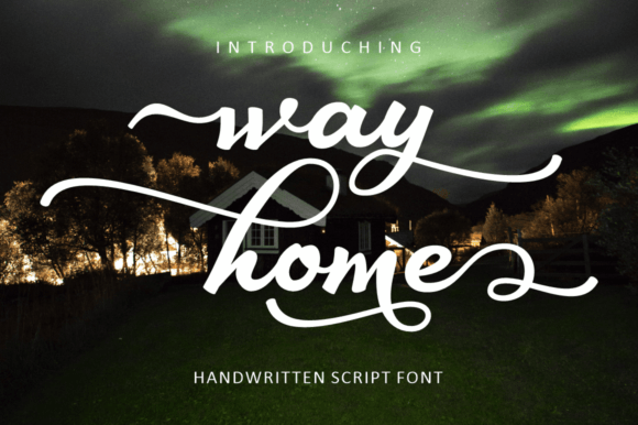 Way Home Font Poster 1