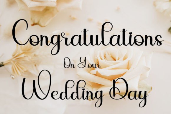 Wedding Font Poster 5
