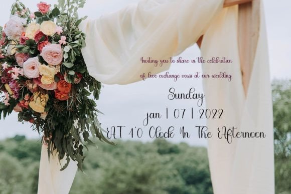 Wedding Font Poster 2