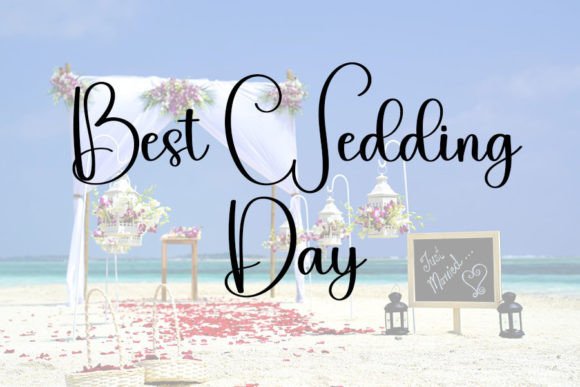 Wedding Font Poster 5