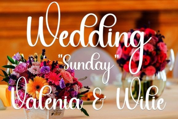 Wedding Font Poster 2