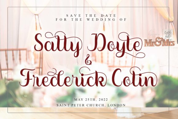 Wedding Font Poster 4