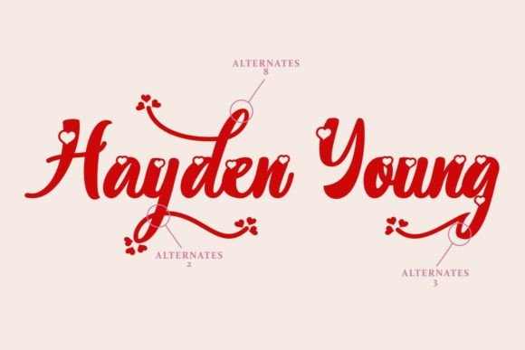 Wedding Bouquet Font Poster 9