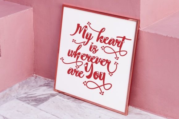 Wedding Bouquet Font Poster 10