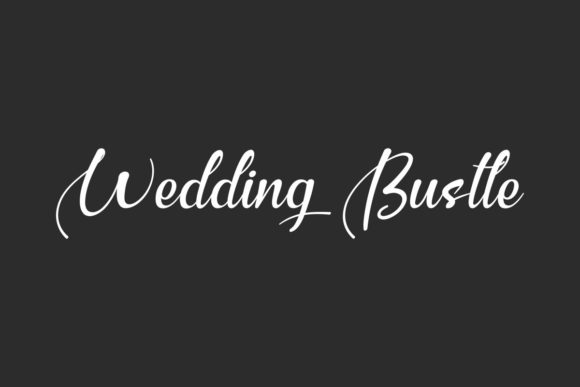 Wedding Bustle Font Poster 1