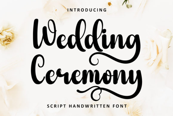 Wedding Ceremony Font Poster 1