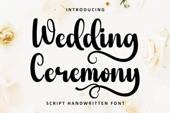 Wedding Ceremony Font Wedding Ceremony Font Poster 1
