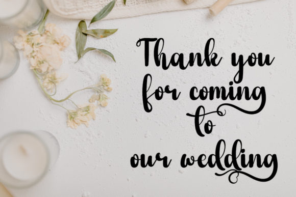 Wedding Ceremony Font Poster 5