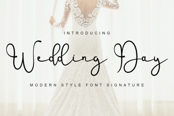 Wedding Day Font Poster 1