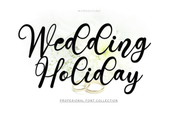 Wedding Holiday Font Poster 1