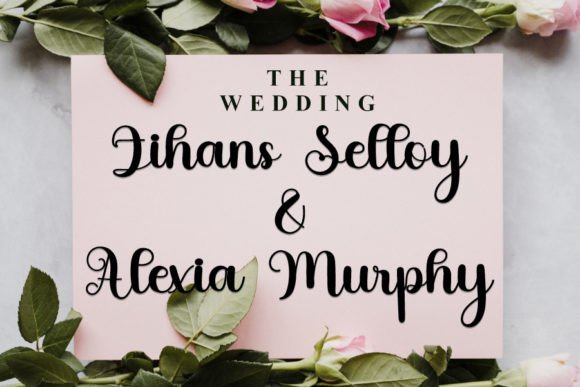 Wedding Mathyna Font Poster 2