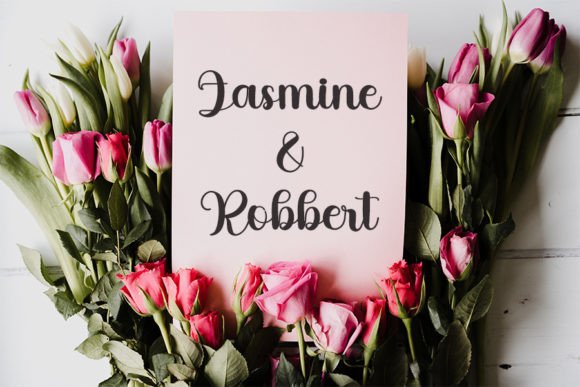 Wedding Mathyna Font Poster 8