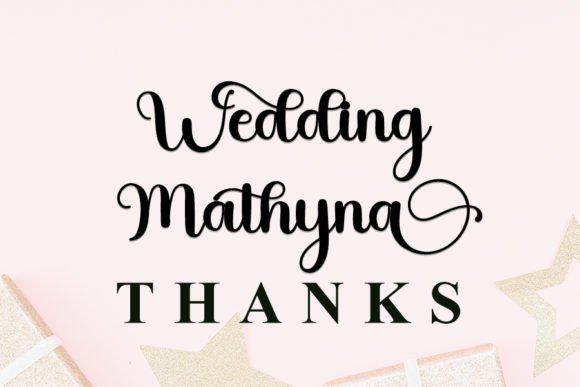 Wedding Mathyna Font Poster 10