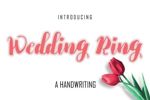 Wedding Ring Font Poster 1