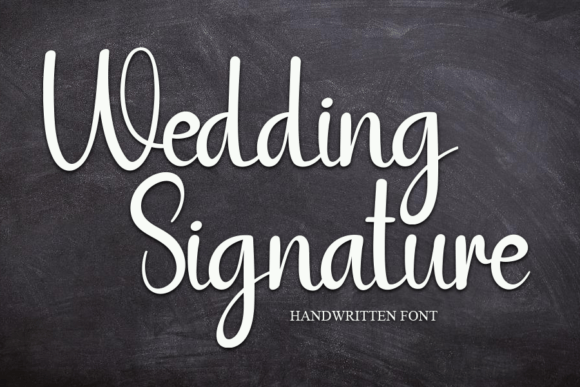 Wedding Signature Font Wedding Signature Font Poster 1