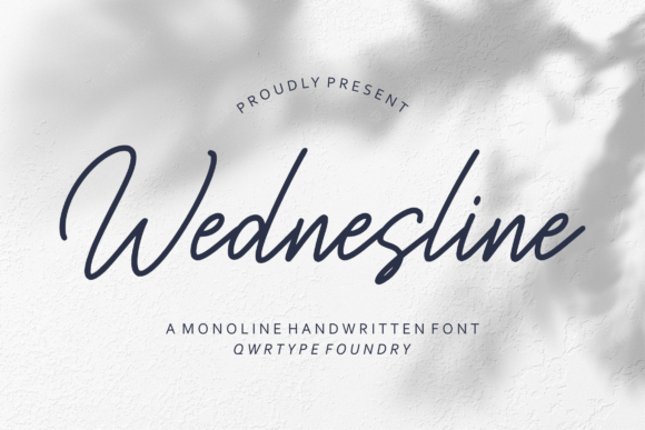 Wednesline Font Poster 1