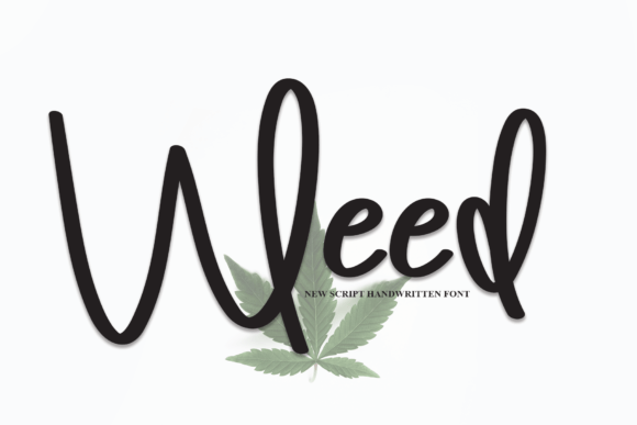 Weed Font Poster 1